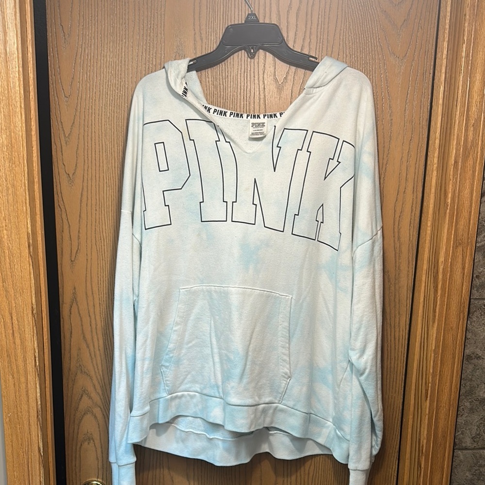 PINK Victoria's Secret Pink Oversized Long Sleeve Hoodie